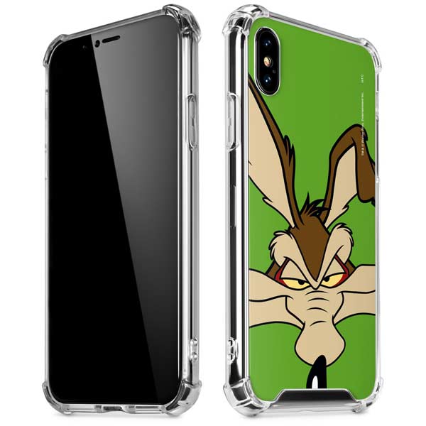 Looney Tunes Wile E Coyote Zoomed In iPhone X/XS Clear Case