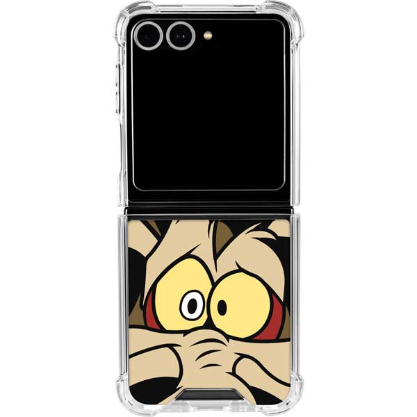Looney Tunes Wile E. Coyote Galaxy Z Flip7 Clear Case
