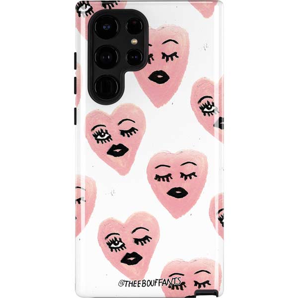 Bouffants and Broken Hearts Winking Hearts Galaxy Cases
