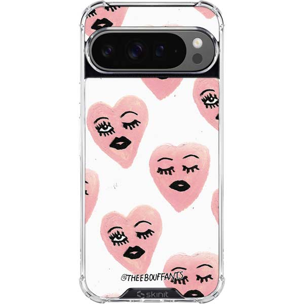 Bouffants and Broken Hearts Winking Hearts Google Pixel 10 Pro XL Clear Case