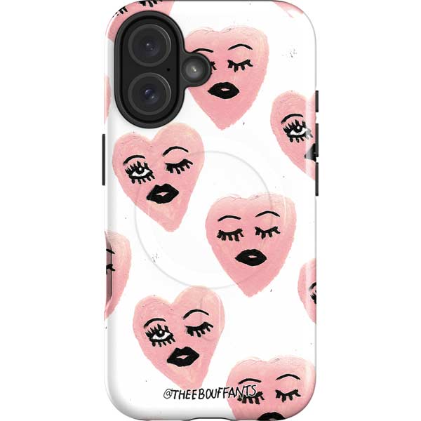 Bouffants and Broken Hearts Winking Hearts iPhone 16 Magsafe Impact Case