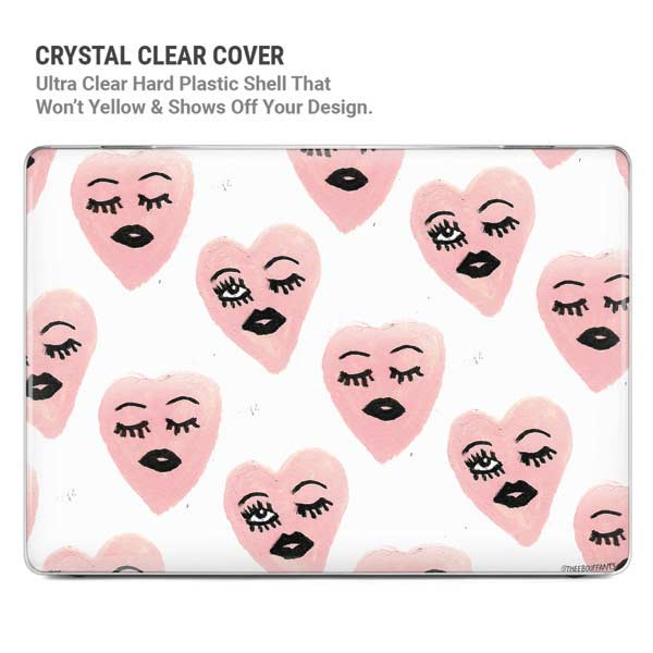 Bouffants and Broken Hearts Winking Hearts MacBook Pro 14in (2021-24) Case plus Skin
