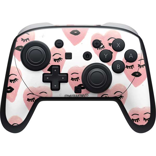 Bouffants and Broken Hearts Winking Hearts Nintendo Skins