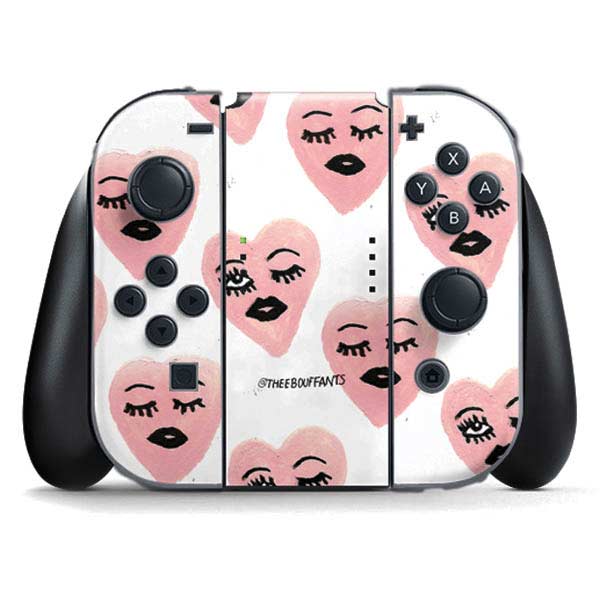 Bouffants and Broken Hearts Winking Hearts Nintendo Skins