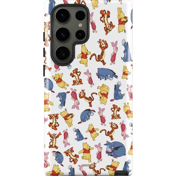 Disney Winnie the Pooh Character Pattern Galaxy S23 Ultra Pro Case