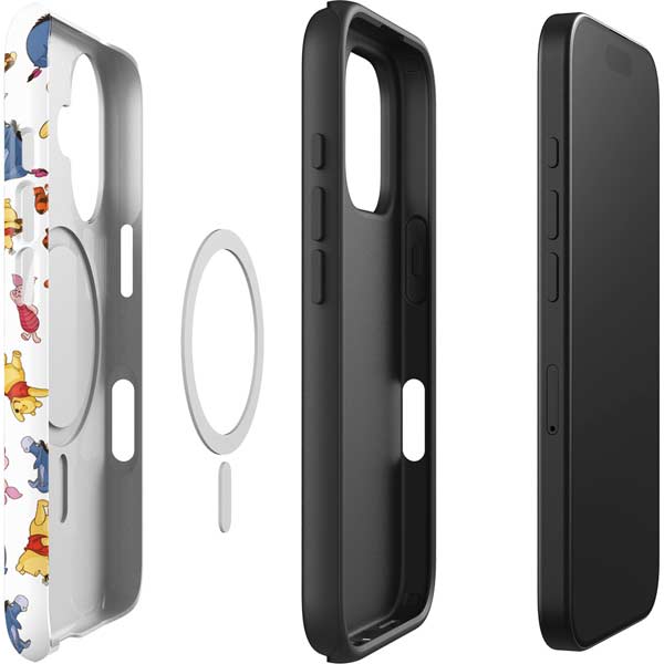 Disney Winnie the Pooh Character Pattern iPhone 16 Magsafe Impact Case