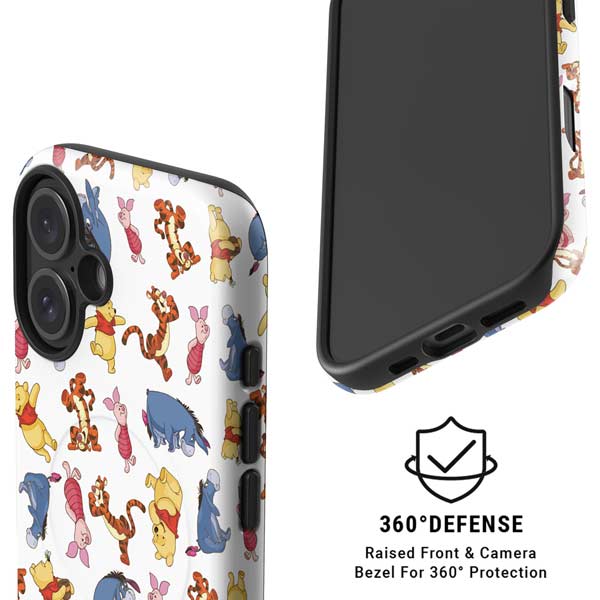 Disney Winnie the Pooh Character Pattern iPhone 16 Magsafe Impact Case
