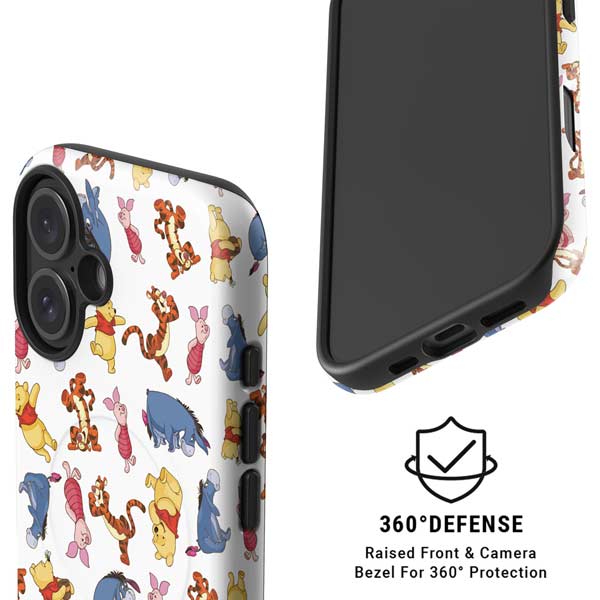 Disney Winnie the Pooh Character Pattern iPhone 16 Plus Magsafe Impact Case