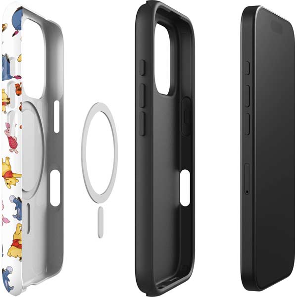 Disney Winnie the Pooh Character Pattern iPhone 16 Pro Max Magsafe Impact Case