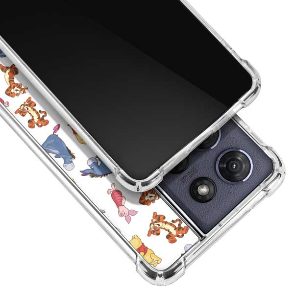 Disney Winnie the Pooh Character Pattern Moto G 5G (2025) Clear Case