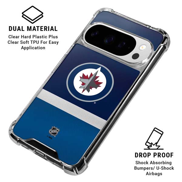 NHL Winnipeg Jets Alternate Jersey Google Pixel 10 Pro Clear Case