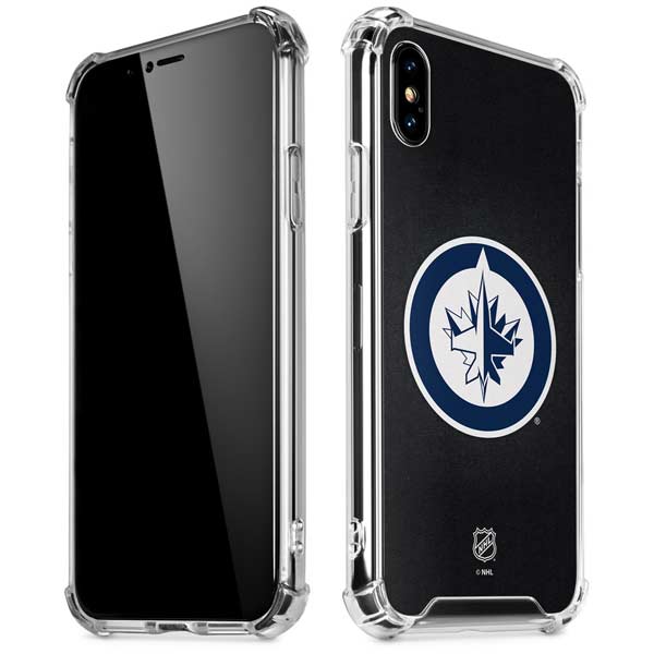 NHL Winnipeg Jets Black Background iPhone X/XS Clear Case