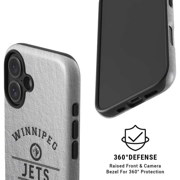 NHL Winnipeg Jets Black Text iPhone 16 Magsafe Impact Case