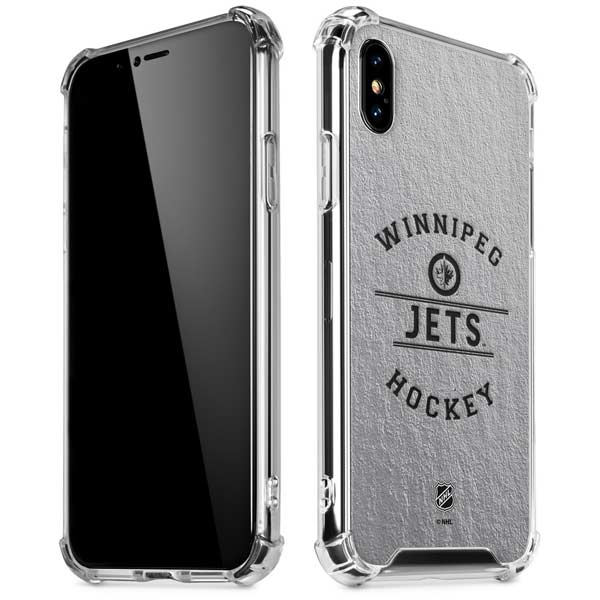 NHL Winnipeg Jets Black Text iPhone X/XS Clear Case