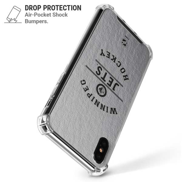 NHL Winnipeg Jets Black Text iPhone X/XS Clear Case