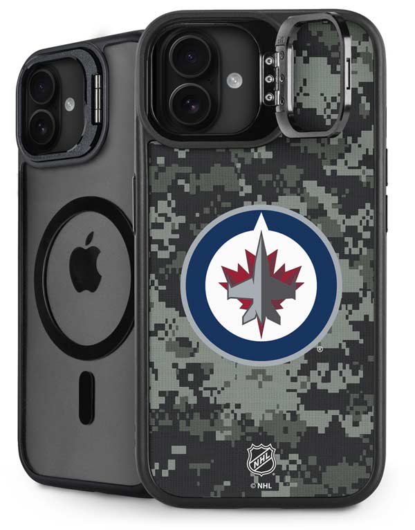 NHL Winnipeg Jets Camo iPhone 16 Kickstand Case