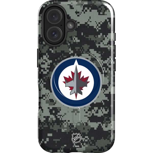 NHL Winnipeg Jets Camo iPhone 16 Plus Magsafe Impact Case