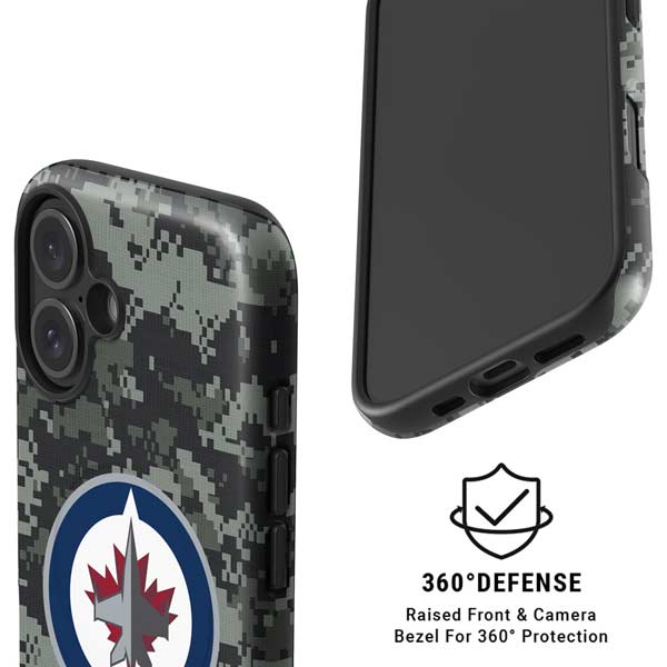 NHL Winnipeg Jets Camo iPhone 16 Plus Magsafe Impact Case
