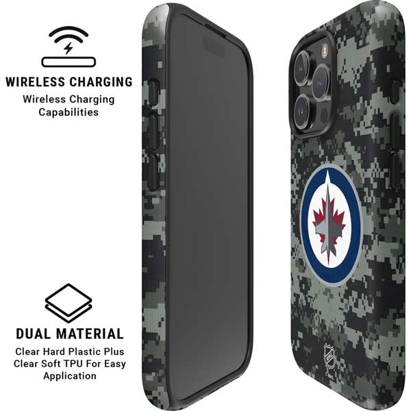 NHL Winnipeg Jets Camo iPhone 16 Pro Max Magsafe Impact Case