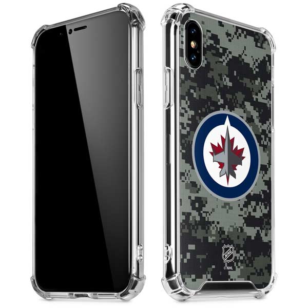 NHL Winnipeg Jets Camo iPhone X/XS Clear Case