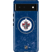 NHL Winnipeg Jets Distressed Logo Pixel Cases
