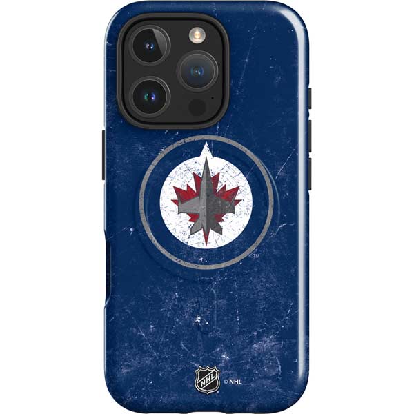 NHL Winnipeg Jets Distressed Logo iPhone 16 Pro Max Magsafe Impact Case