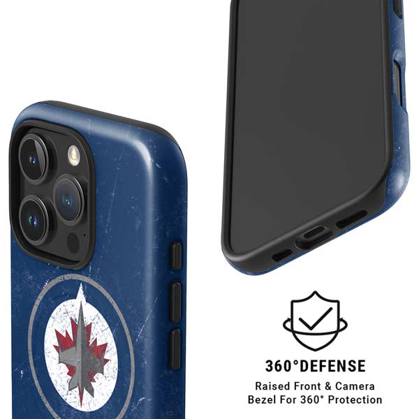 NHL Winnipeg Jets Distressed Logo iPhone 16 Pro Max Magsafe Impact Case