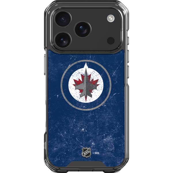 NHL Winnipeg Jets Distressed Logo iPhone 17 Pro Clear Case