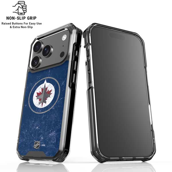 NHL Winnipeg Jets Distressed Logo iPhone 17 Pro Clear Case