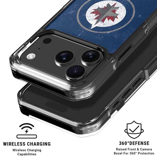 NHL Winnipeg Jets Distressed Logo iPhone 17 Pro Max MagSafe Case