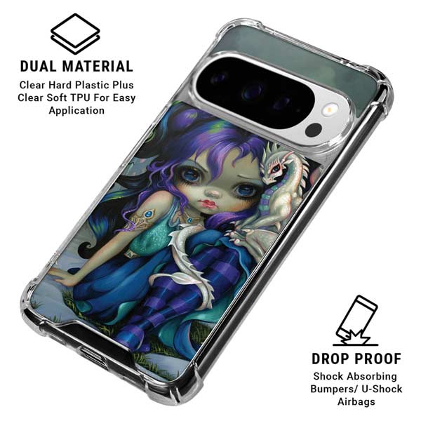 Winter Fairy With Frost Dragon by Jasmine Becket-Griffith Google Pixel 10 Pro Clear Case