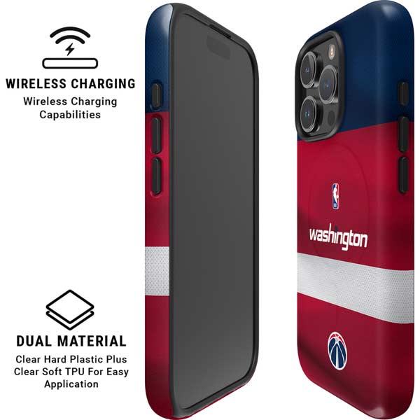 NBA Washington Wizards Jersey iPhone 16 Pro Max Magsafe Impact Case