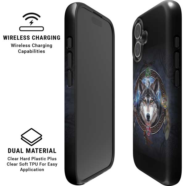 Wolf Symbols by Brigid Ashwood iPhone 16 Magsafe Impact Case