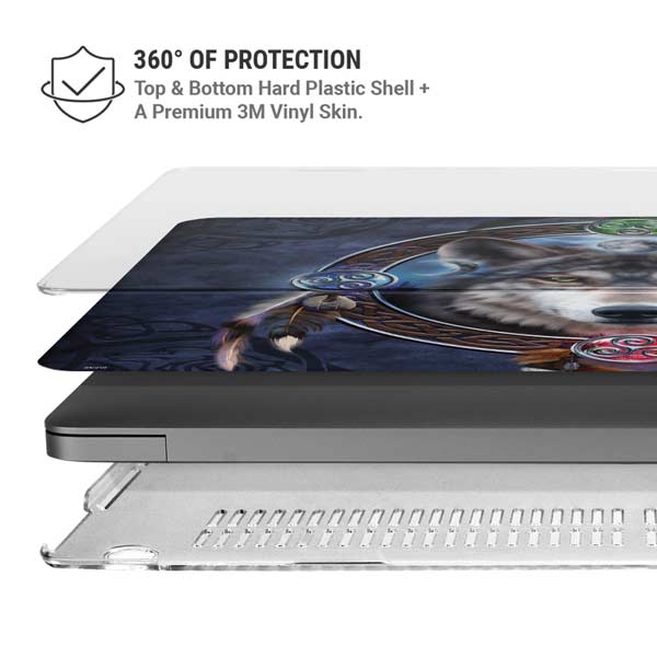 Wolf Symbols by Brigid Ashwood MacBook Pro 14in (2021-24) Case plus Skin
