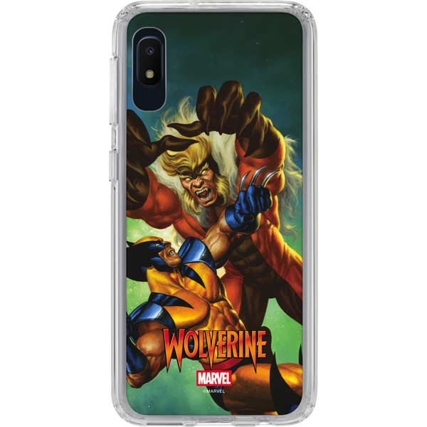 Marvel X-Men Wolverine Vs Sabretooth Galaxy A10e Clear Case