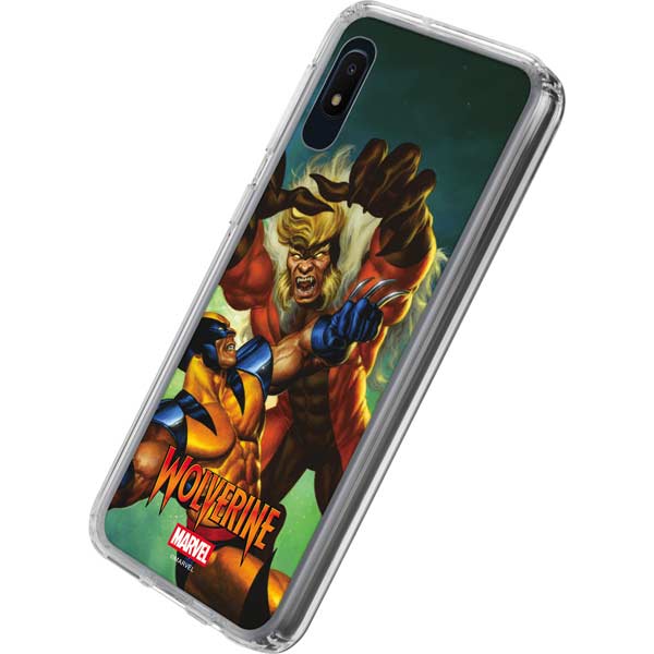 Marvel X-Men Wolverine Vs Sabretooth Galaxy A10e Clear Case