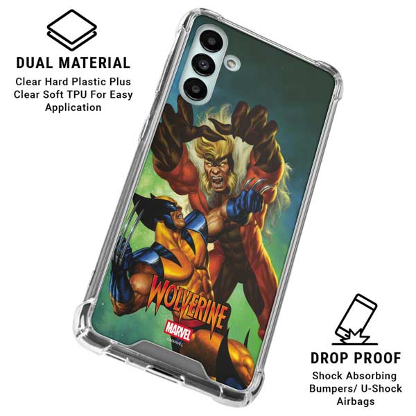 Marvel X-Men Wolverine Vs Sabretooth Galaxy A13 5G Clear Case