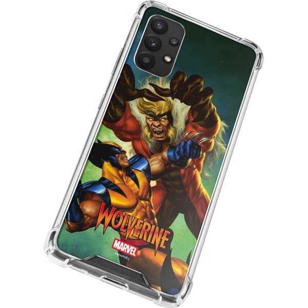 Marvel X-Men Wolverine Vs Sabretooth Galaxy A32 5G Clear Case