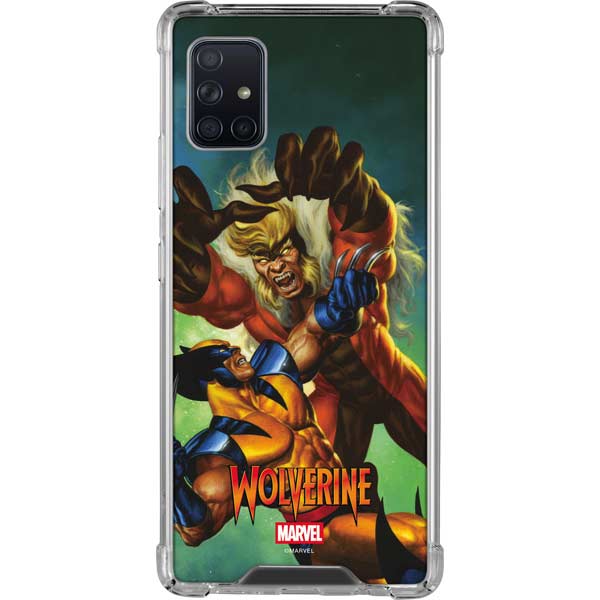 Marvel X-Men Wolverine Vs Sabretooth Galaxy A51 5G Clear Case