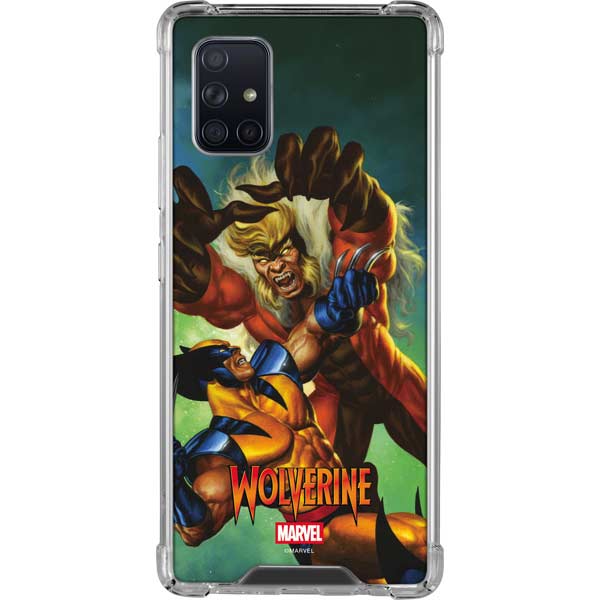 Marvel X-Men Wolverine Vs Sabretooth Galaxy A71 5G Clear Case