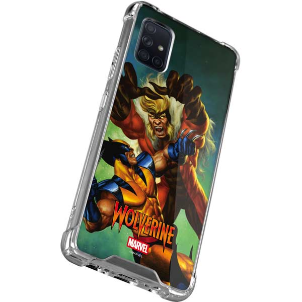 Marvel X-Men Wolverine Vs Sabretooth Galaxy A71 5G Clear Case