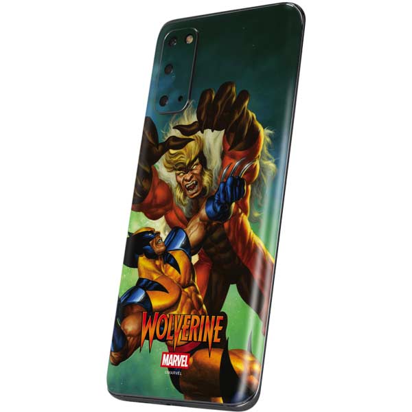 Marvel X-Men Wolverine Vs Sabretooth Galaxy S20 Skin