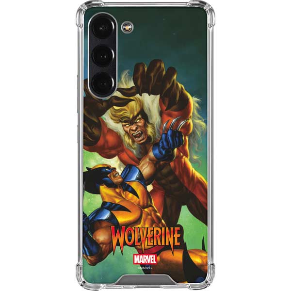 Marvel X-Men Wolverine Vs Sabretooth Galaxy S23 FE Clear Case