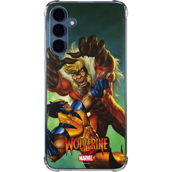 Marvel X-Men Wolverine Vs Sabretooth Galaxy S24 Clear Case