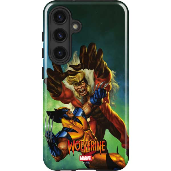 Marvel X-Men Wolverine Vs Sabretooth Galaxy S25 Impact Case