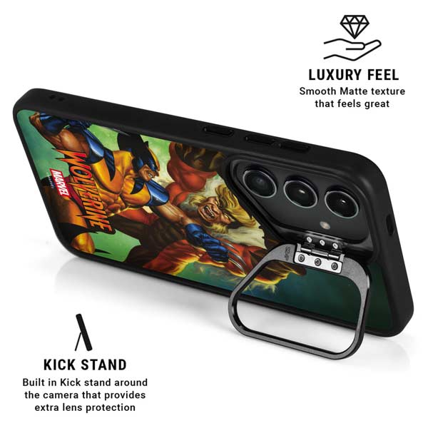 Marvel X-Men Wolverine Vs Sabretooth Galaxy S26 Ultra Kickstand Case