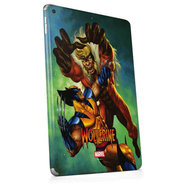 Marvel X-Men Wolverine Vs Sabretooth Apple iPad Skin