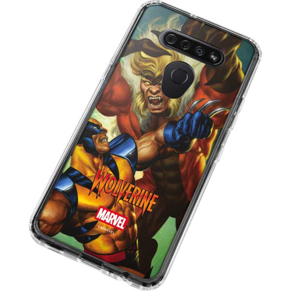 Marvel X-Men Wolverine Vs Sabretooth LG K51/Q51 Clear Case