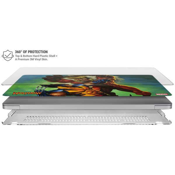 Marvel X-Men Wolverine Vs Sabretooth MacBook Air 15in (2023-2025) Case plus Skin