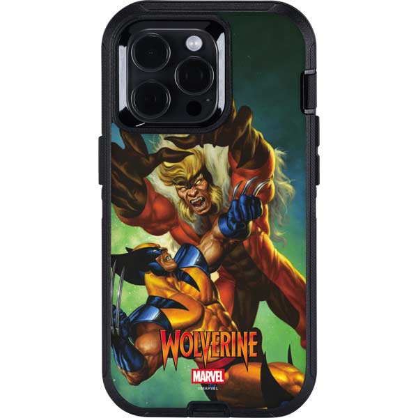 Marvel X-Men Wolverine Vs Sabretooth Otterbox Defender iPhone Skin